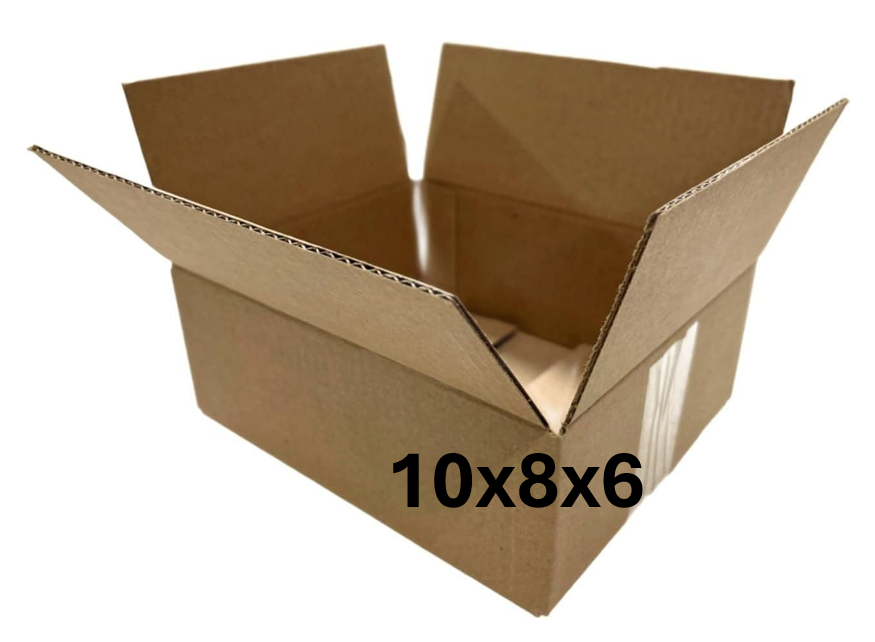 10x8x6 (200 lb strength) | SINGLE CARDBOARD BOX