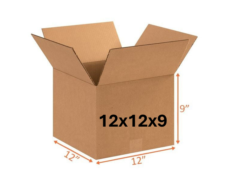 12x12x9 (32 ect) | SINGLE CARDBOARD BOX