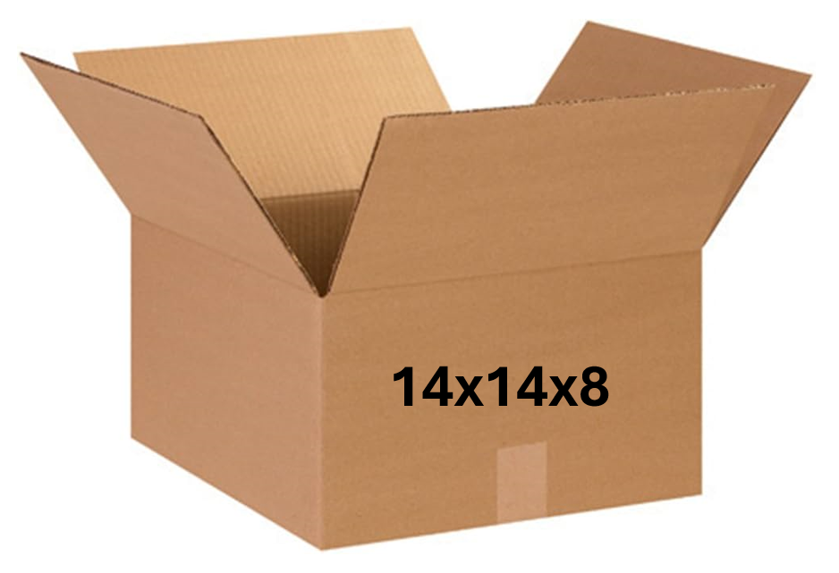 14x14x8 (200 lb strength) | 10 CARDBOARD BOX BUNDLE
