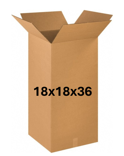 18x18x36 (200 lb strength) | 5 BOX BUNDLE | TALL