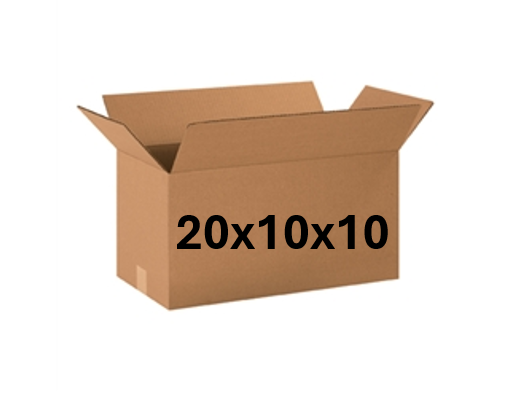 20x10x10 (200 lb) | SINGLE CARDBOARD BOX | LONG BOX