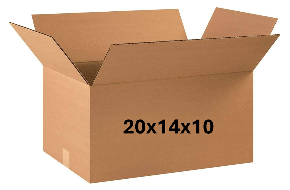 20x14x10 (200 lb strength) | 10 CARDBOARD BOX BUNDLE