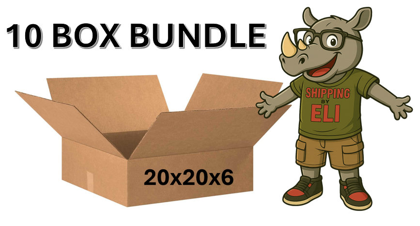 20x20x6 (200 lb strength) | 10 BOX BUNDLE