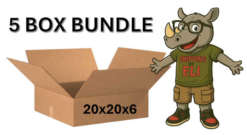 20x20x6 (200 lb strength) | 5 BOX BUNDLE