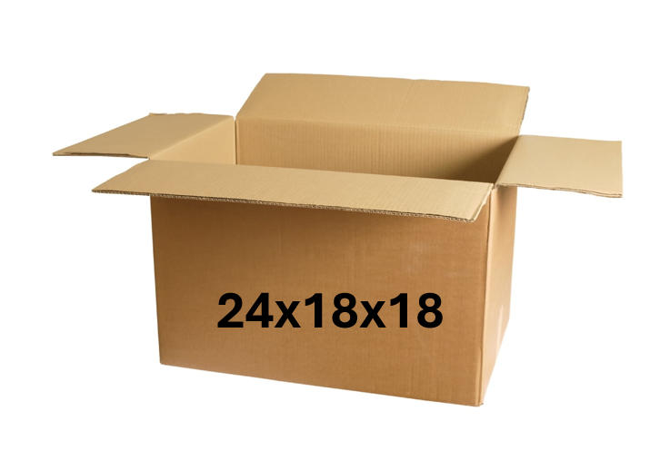 24x18x18 (200 lb strength) | SINGLE CARDBOARD BOX | LARGE MOVING BOX