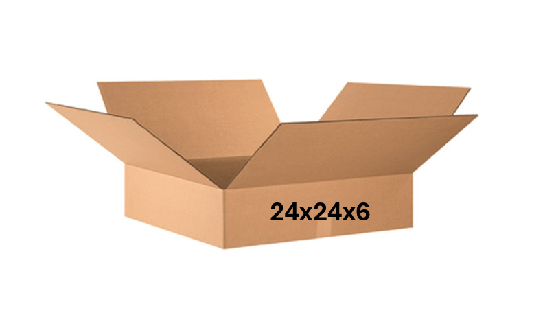 24x24x6 (200 lb strength) | SINGLE CARDBOARD BOX