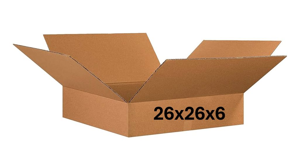 26x26x6 (200 lb strength) | SINGLE CARDBOARD BOX