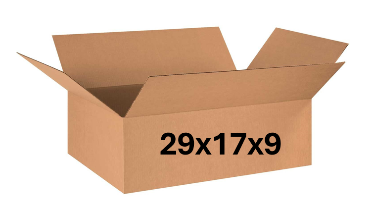 29x17x9 (200 lb strength) | SINGLE CARDBOARD BOX
