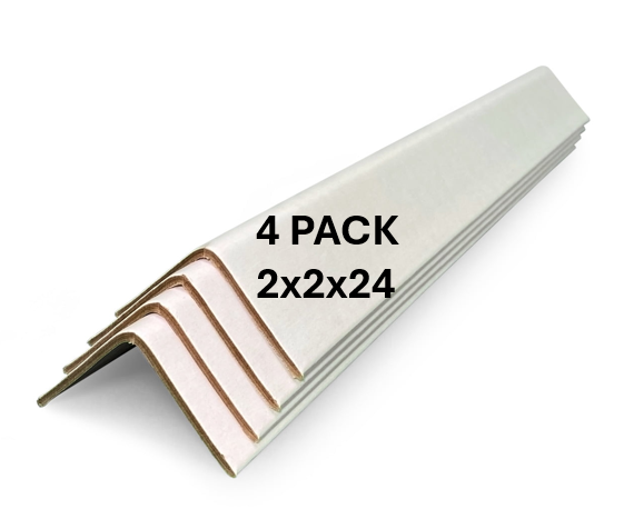24 INCH | HEAVY DUTY EDGE PROTECTORS | 4 PACK | 2x2x24 | .225" thick