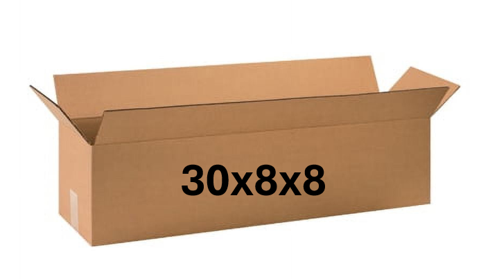 30x8x8 (200 lb strength) | SINGLE BOX | FLAT