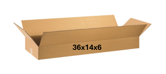 36x14x6 (200 lb strength) | SINGLE CARDBOARD BOX