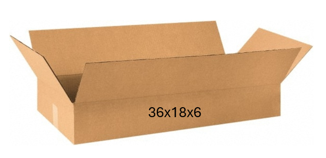 36x18x6 (200 lb strength) | SINGLE CARDBOARD BOX