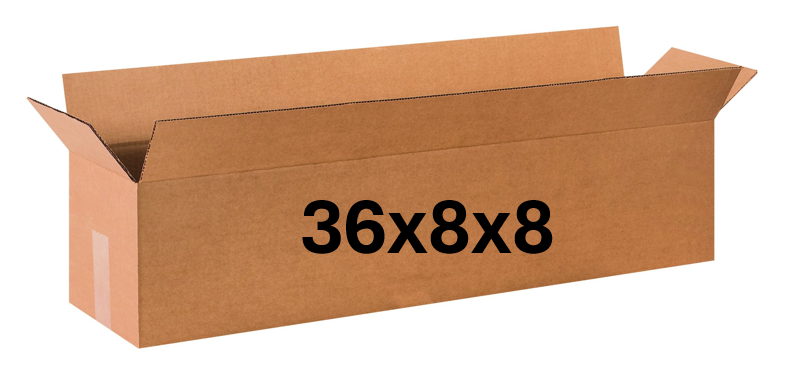 36x8x8 (200 lb strength) | SINGLE BOX | LONG