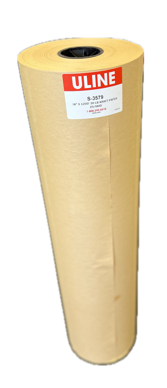 KRAFT PACKING PAPER ROLL | 36” | 30 lb STRENGTH | 1200 ft