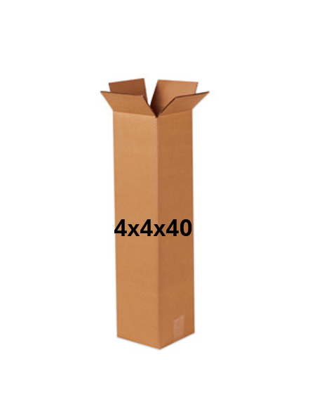 4x4x40 (200 lb strength) | SINGLE CARDBOARD BOX | TALL