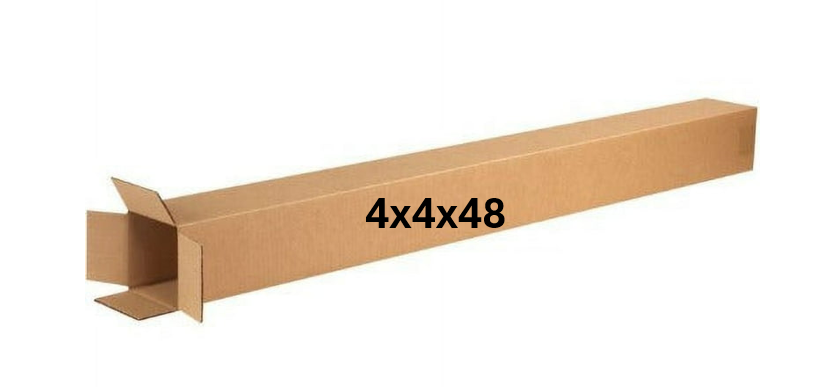 4x4x48 (200 lb strength) | 5 CARDBOARD BOX BUNDLE | TALL
