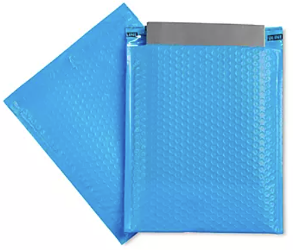 #2 | 8 1/2 x 12 | BLUE POLY BUBBLE MAILERS | 10 BUNDLE