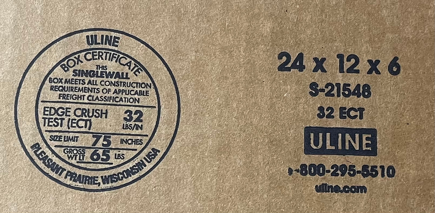 24x12x6 (32 ect) | SINGLE CARDBOARD BOX