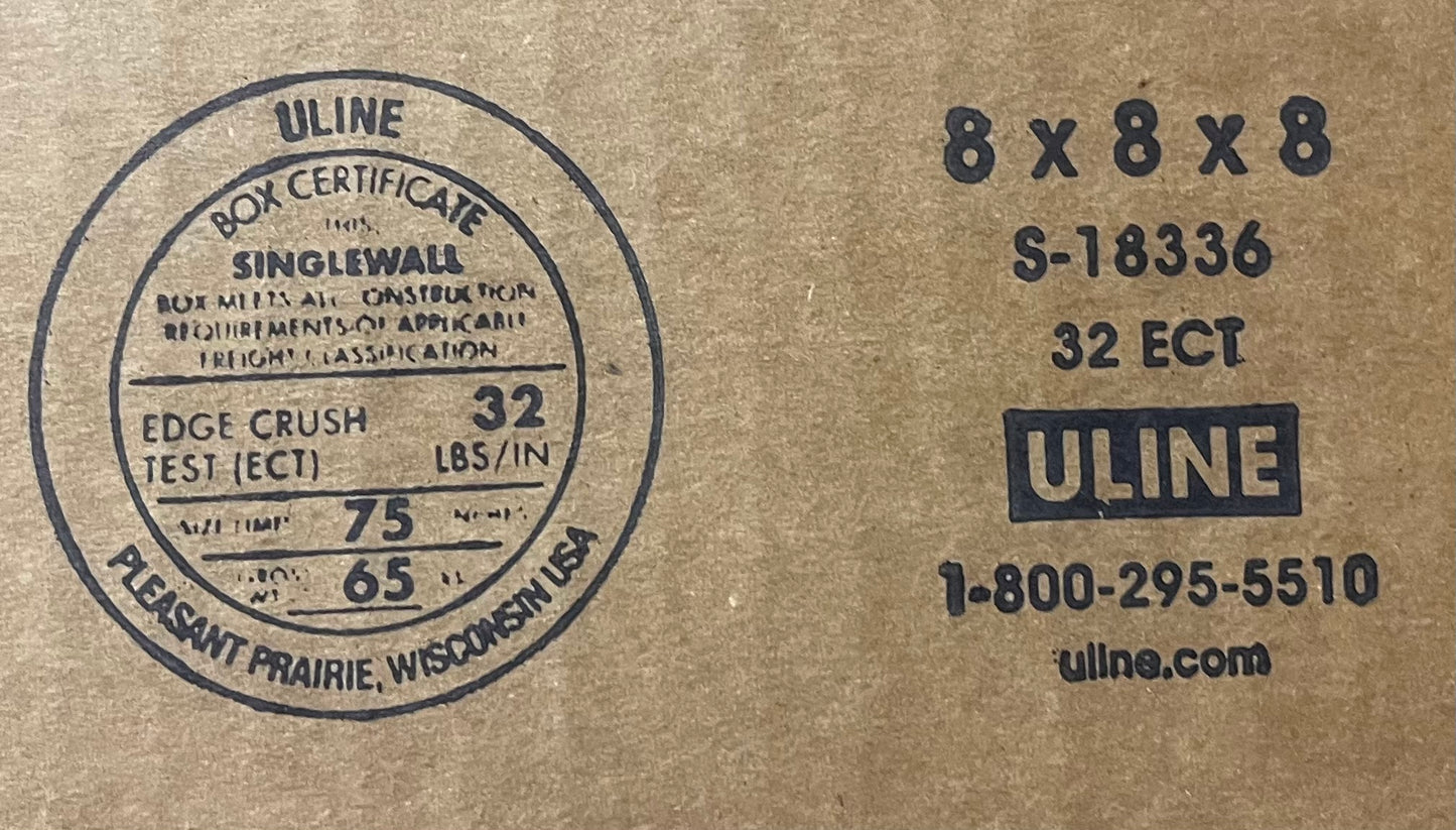8x8x8 (32 ect) | 10 CARDBOARD BOX BUNDLE