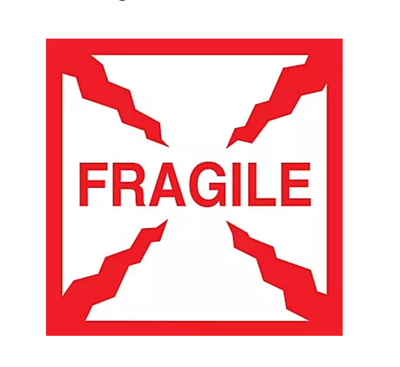 XL Fragile Stickers $35 (Roll)