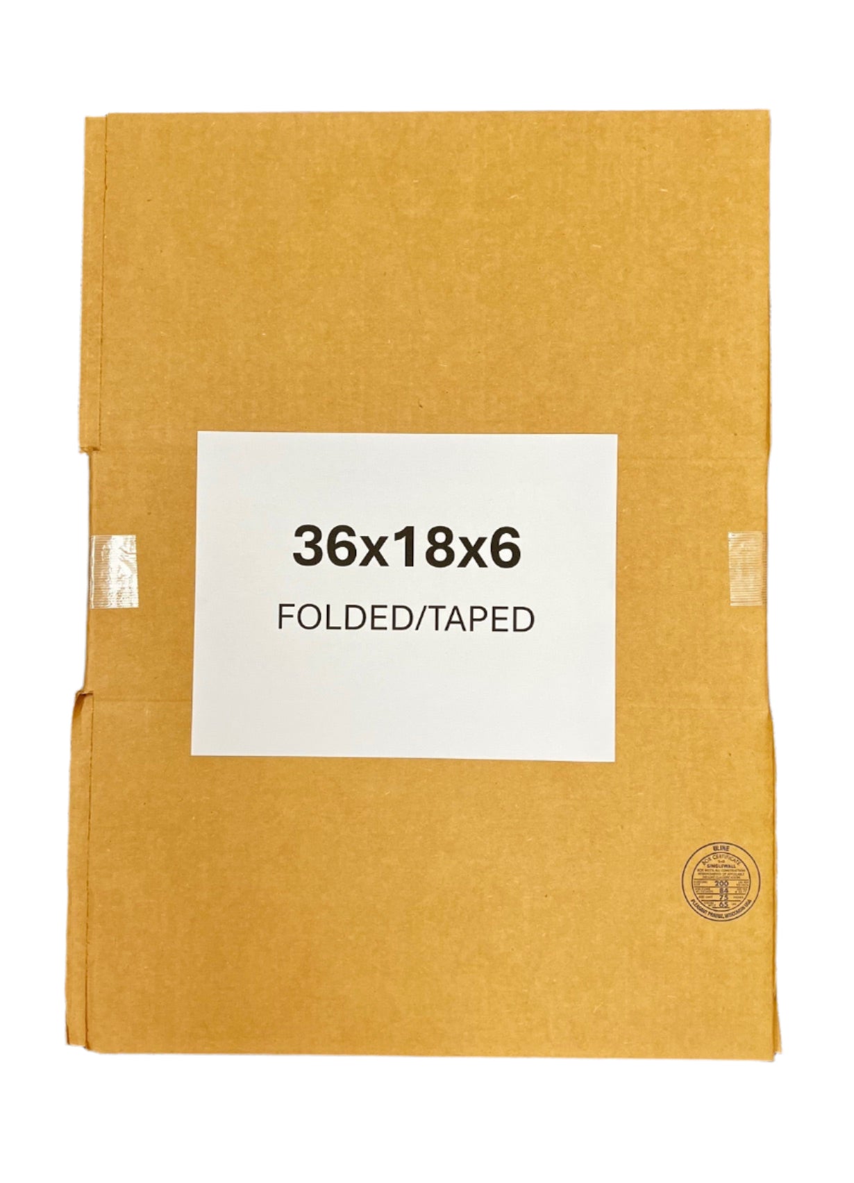 36x18x6 (200 lb strength) | SINGLE CARDBOARD BOX