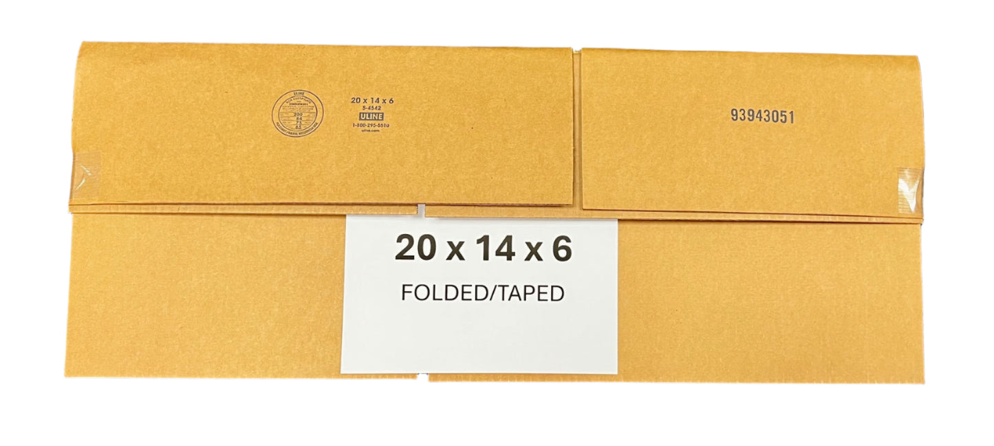 20x14x6 (200 lb strength) | SINGLE CARDBOARD BOX
