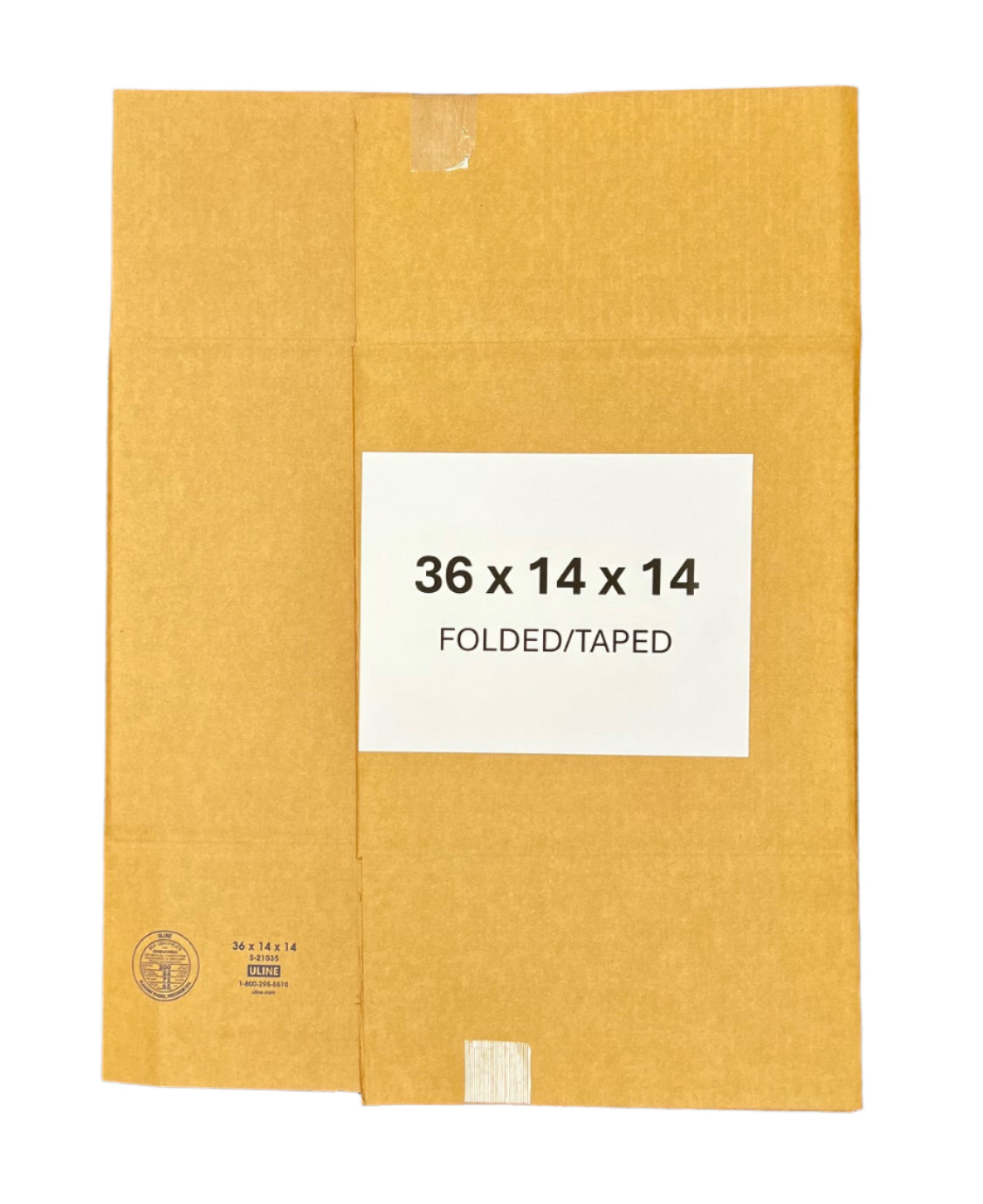 36x14x14 (200 lb strength) | SINGLE CARDBOARD BOX | LONG