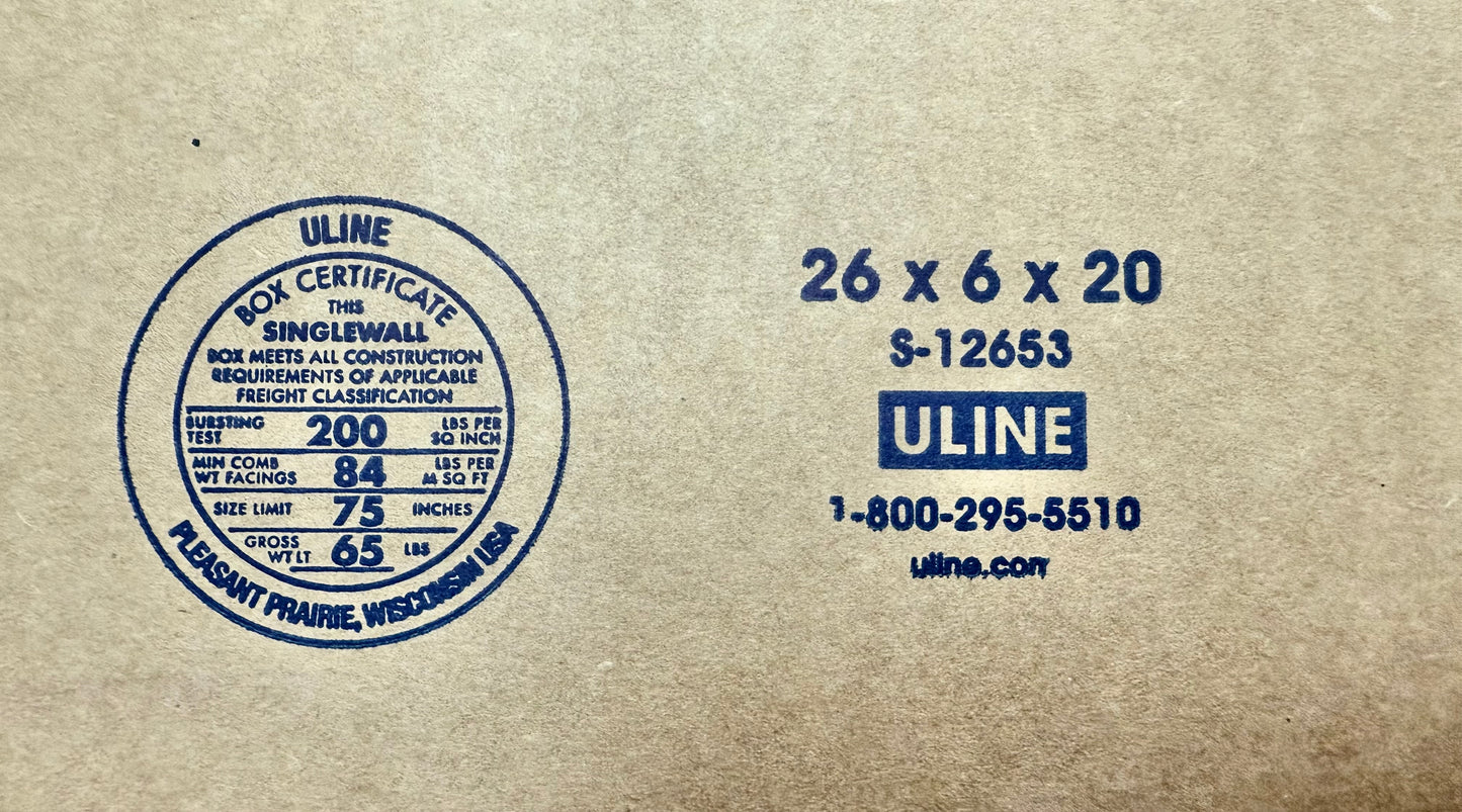 26x6x20 (200 lb strength) | SINGLE BOX | SIDE LOADING