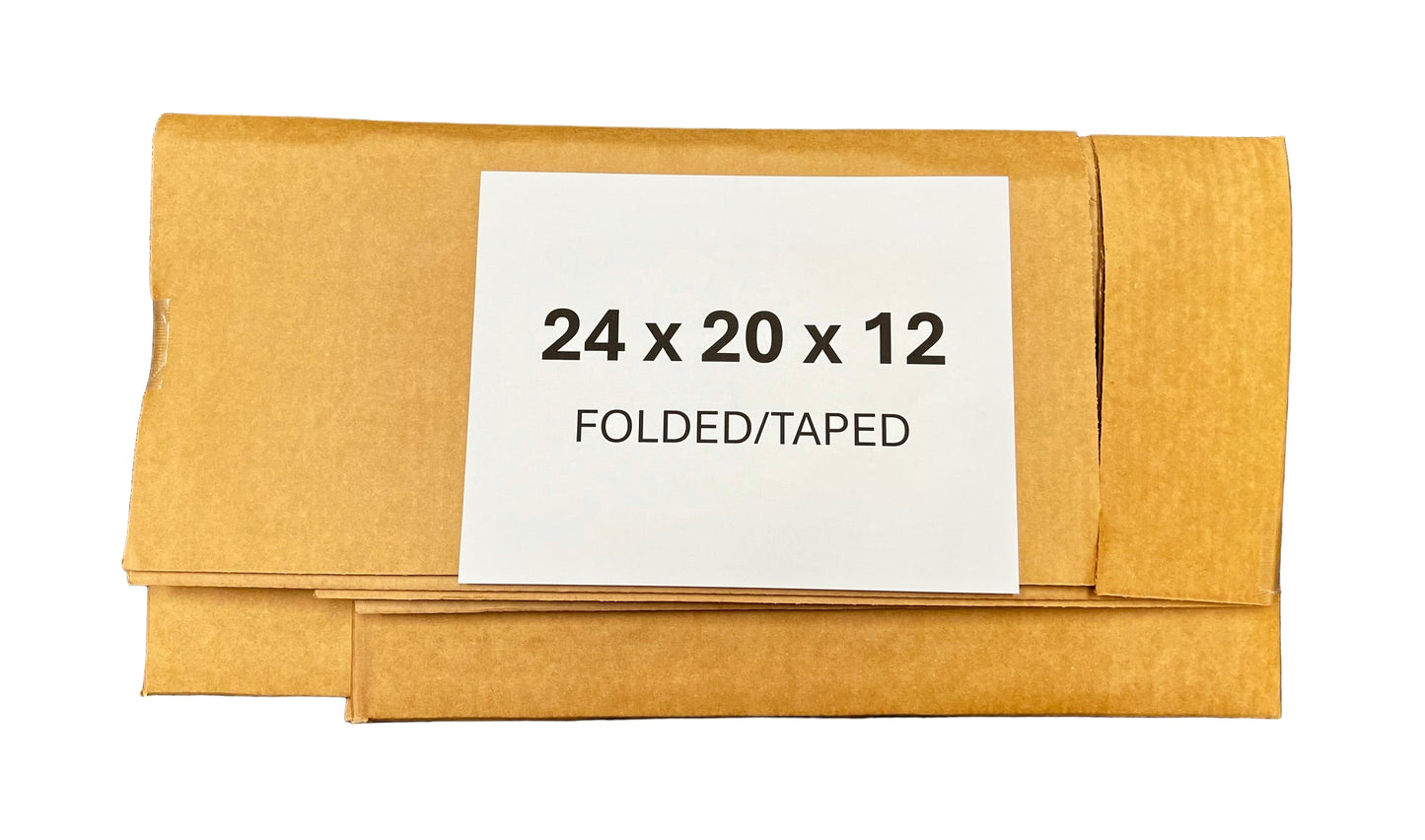 24x20x12 (200 lb strength) | SINGLE CARDBOARD BOX
