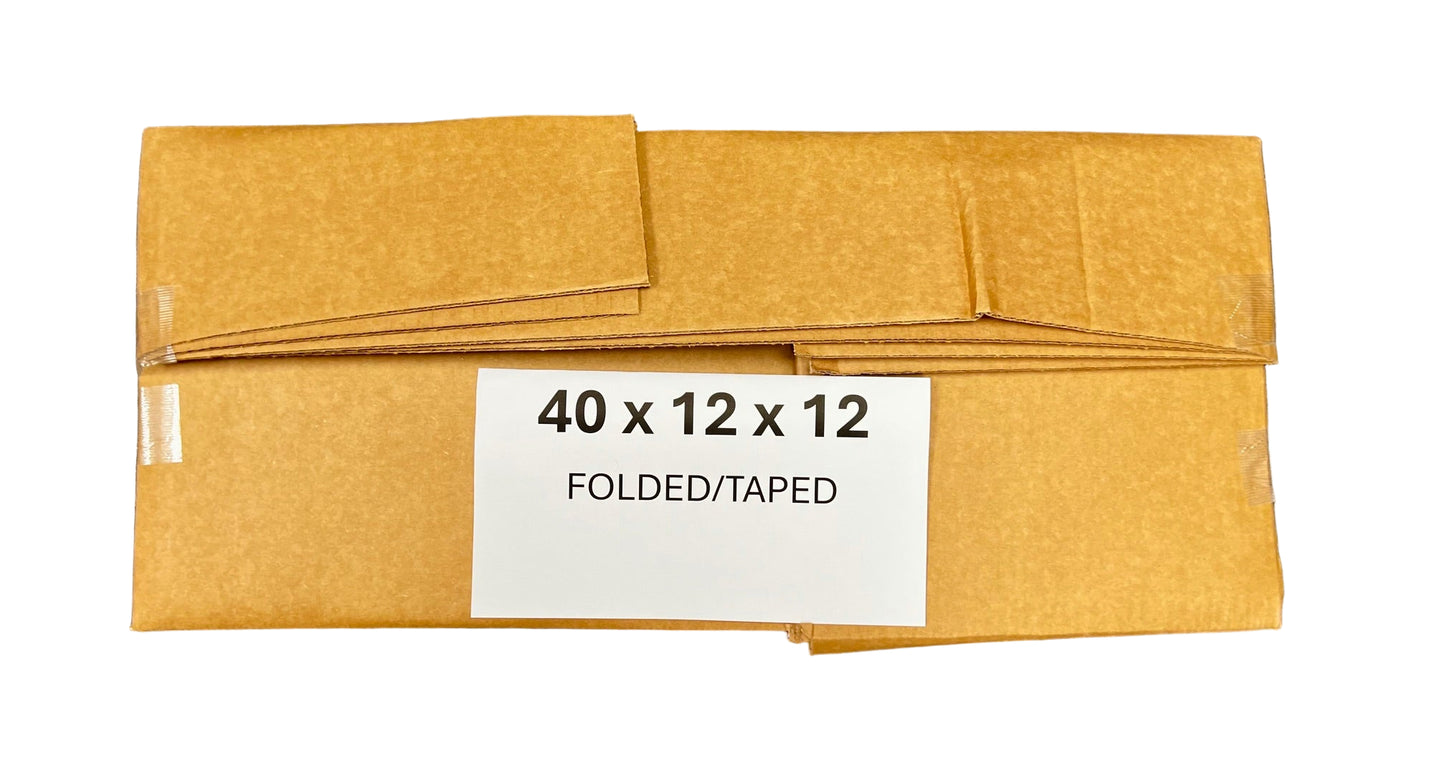 40x12x12 (200 lb strength) | SINGLE CARDBOARD BOX | LONG