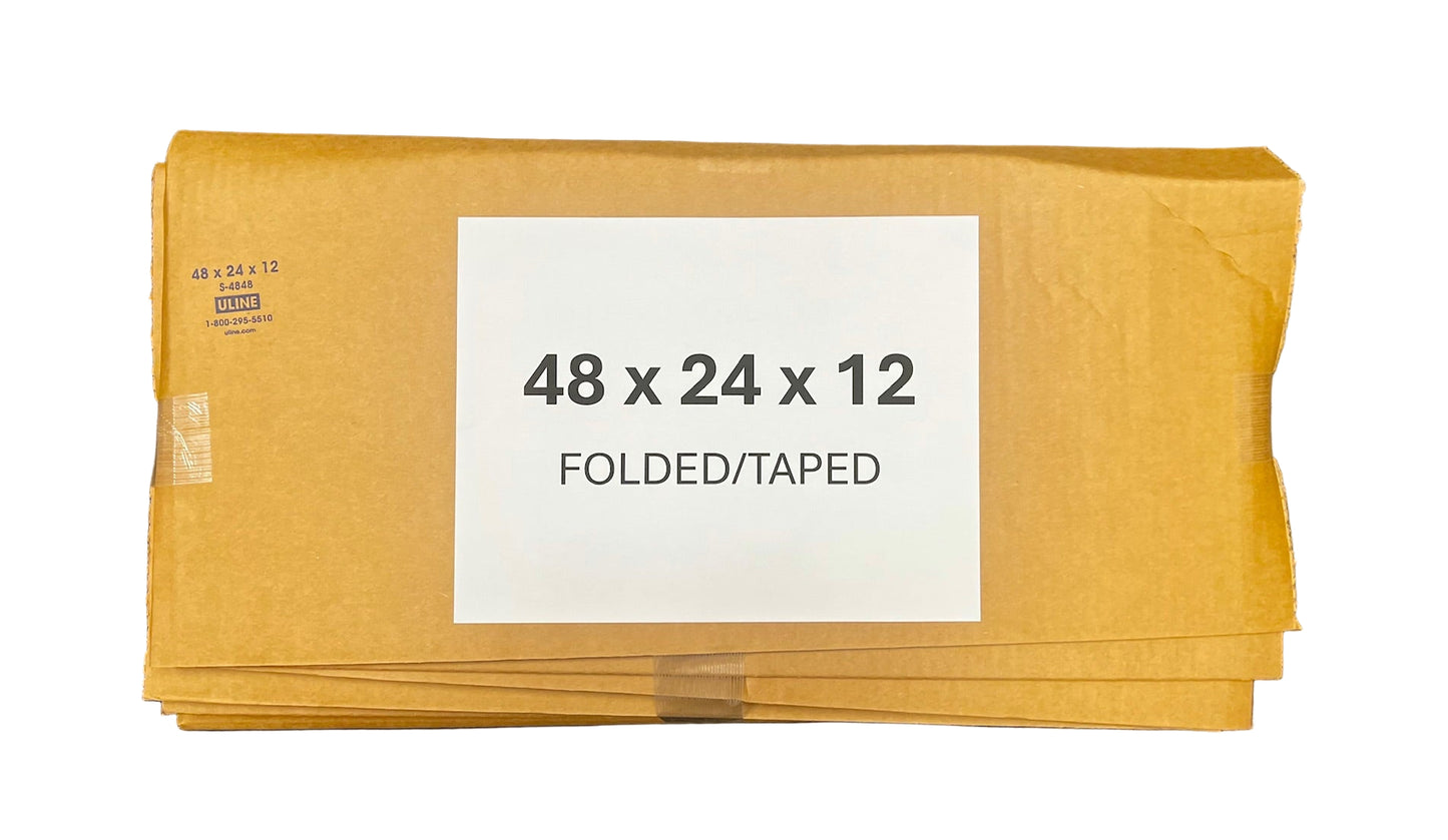48x24x12 (200 lb strength) | SINGLE CARDBOARD BOX