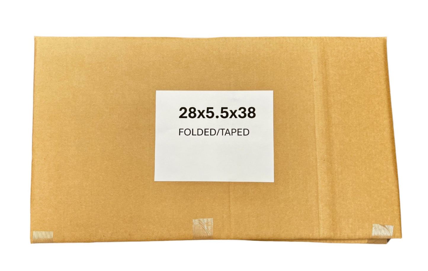 28x5.5x38 (200 lb strength) | SINGLE CARDBOARD BOX | SIDE LOADING