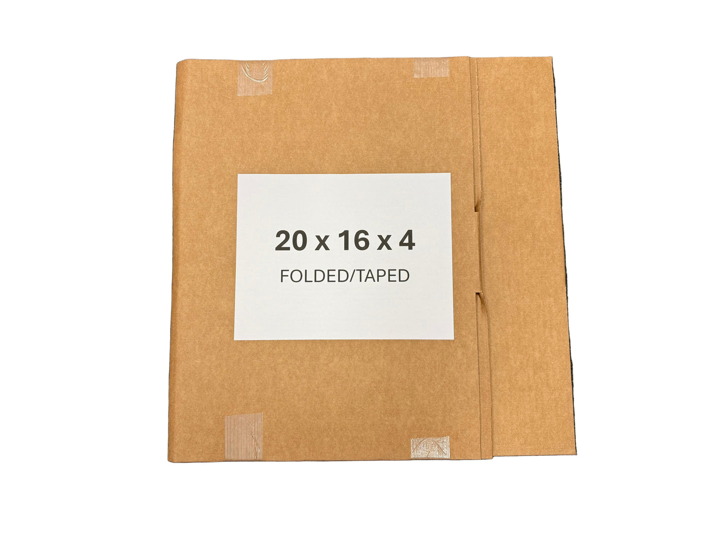 20x16x4 (200 lb strength) | SINGLE CARDBOARD BOX