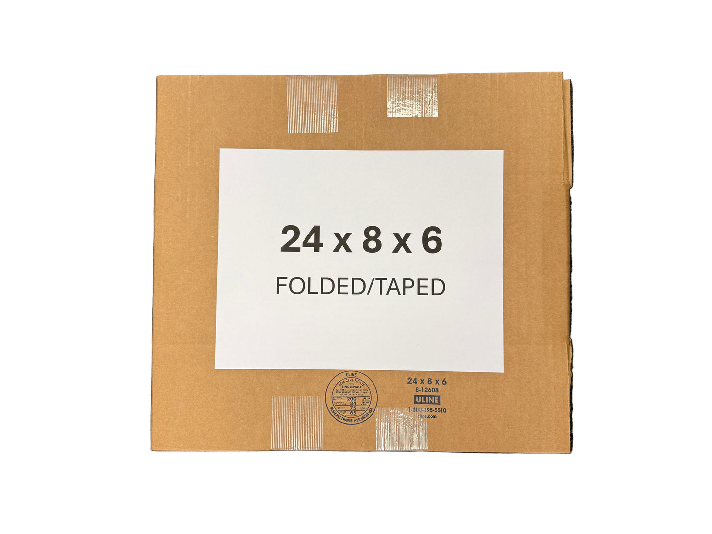 24x8x6 (200 lb strength) | SINGLE CARDBOARD BOX