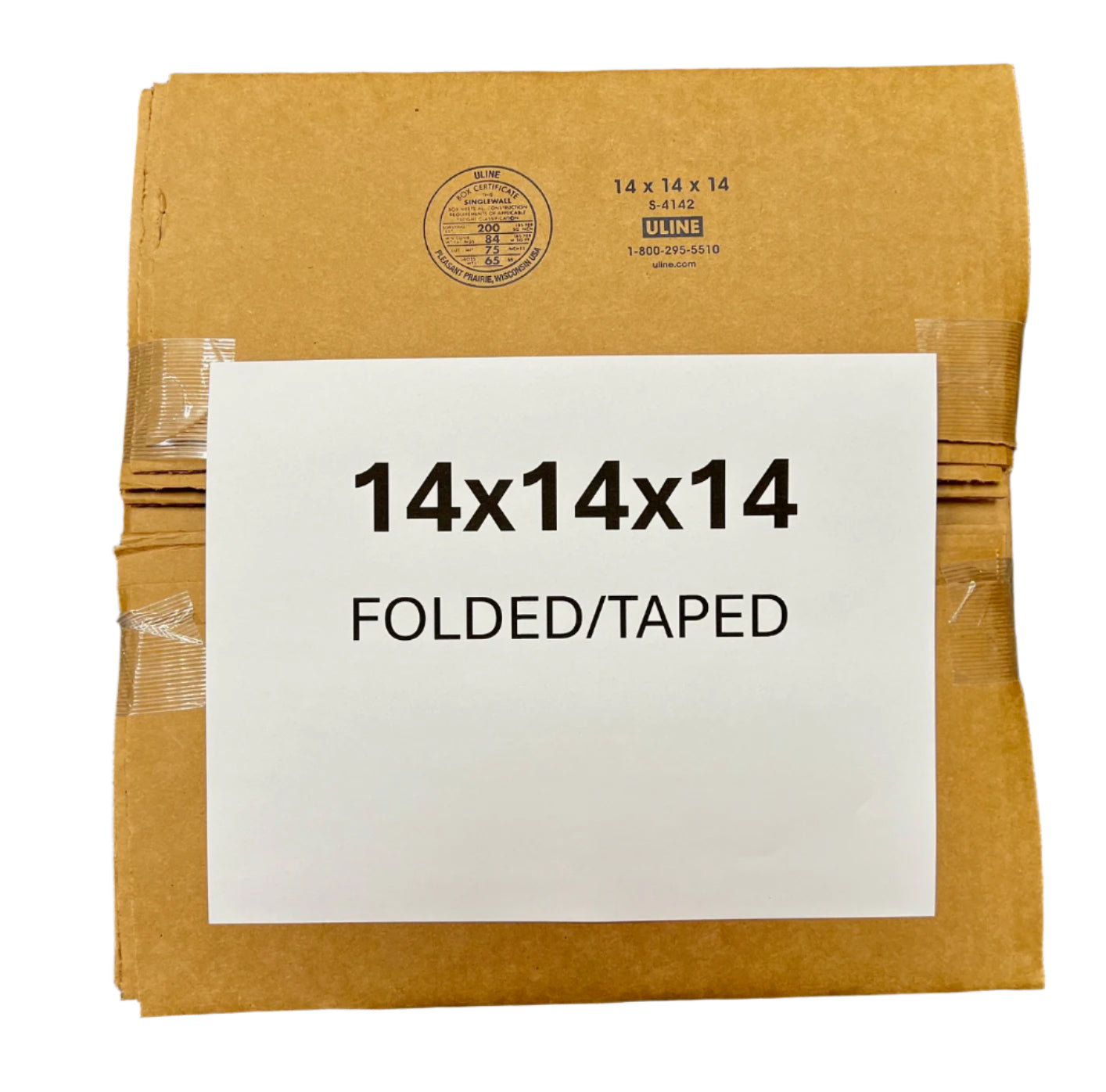 14x14x14 (200 lb strength) | SINGLE CARDBOARD BOX