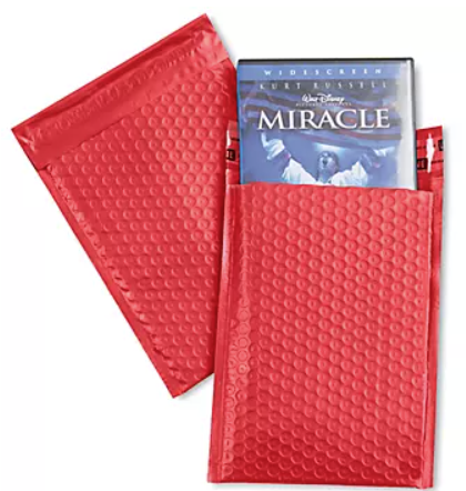 #0 | 6x10 | RED POLY BUBBLE MAILERS | 25 BUNDLE | $14.00