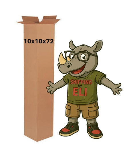 10x10x72 (200 lb strength) | SINGLE CARDBOARD BOX | TALL