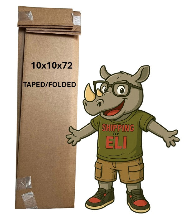 10x10x72 (200 lb strength) | SINGLE CARDBOARD BOX | TALL