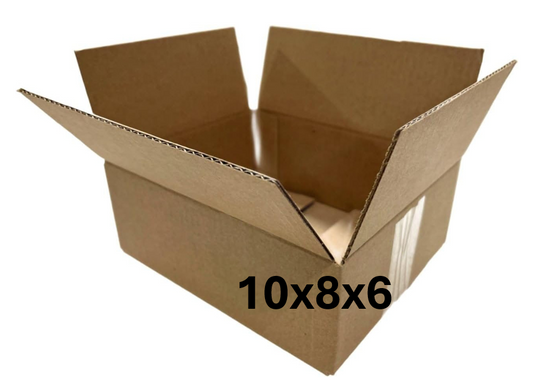 10x8x6 (200 lb strength) | SINGLE CARDBOARD BOX
