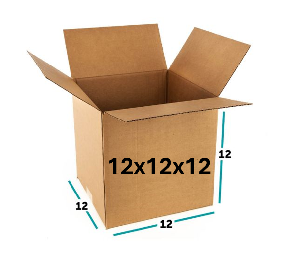 12x12x12 (32 ect) | SINGLE CARDBOARD BOX