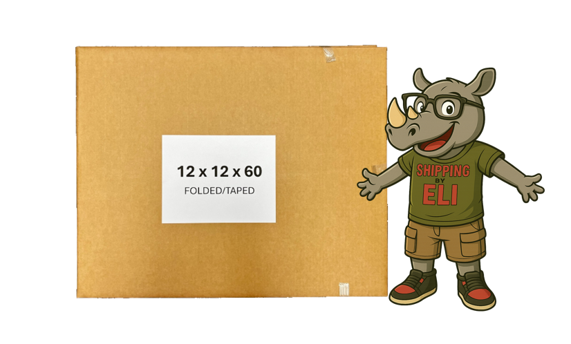 12x12x60 (200 lb strength) | SINGLE CARDBOARD BOX | TALL