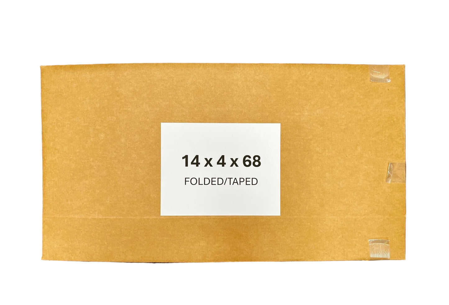 14x4x68 (275 lb strength) | SINGLE CARDBOARD BOX | SIDE LOADING | SNOWBOARD BOX