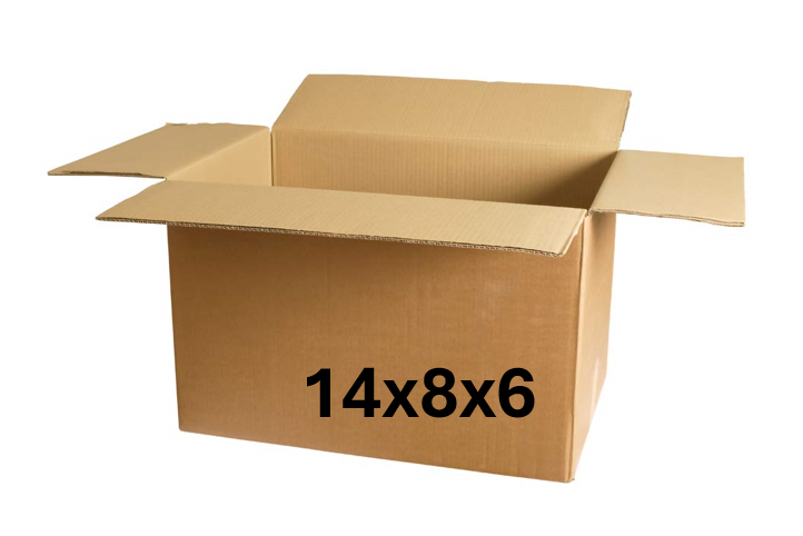 14x8x6 (32 ect) | SINGLE CARDBOARD BOX