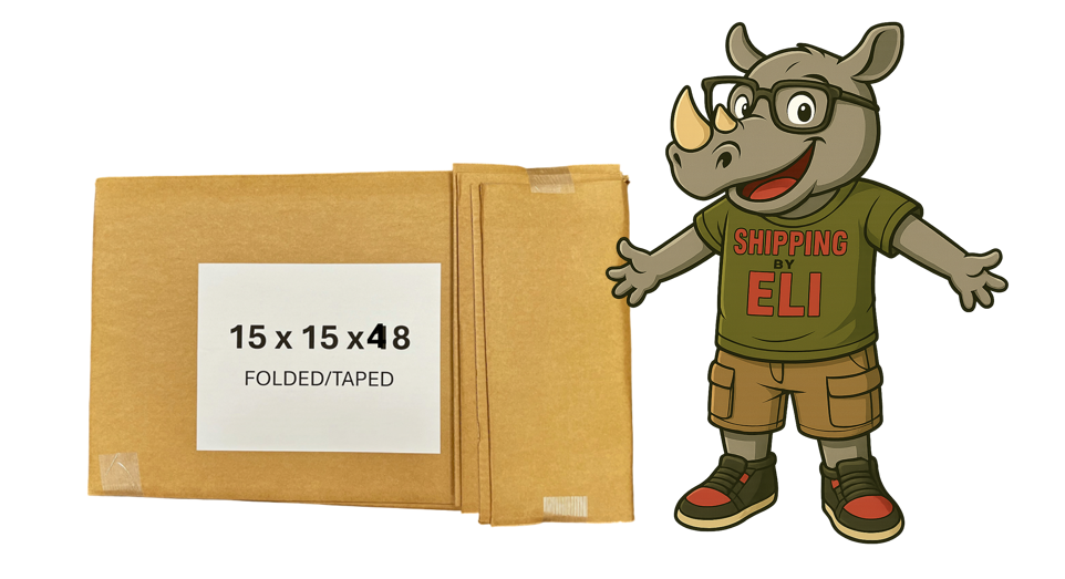 15x15x48 (200 lb strength) | SINGLE CARDBOARD BOX | TALL