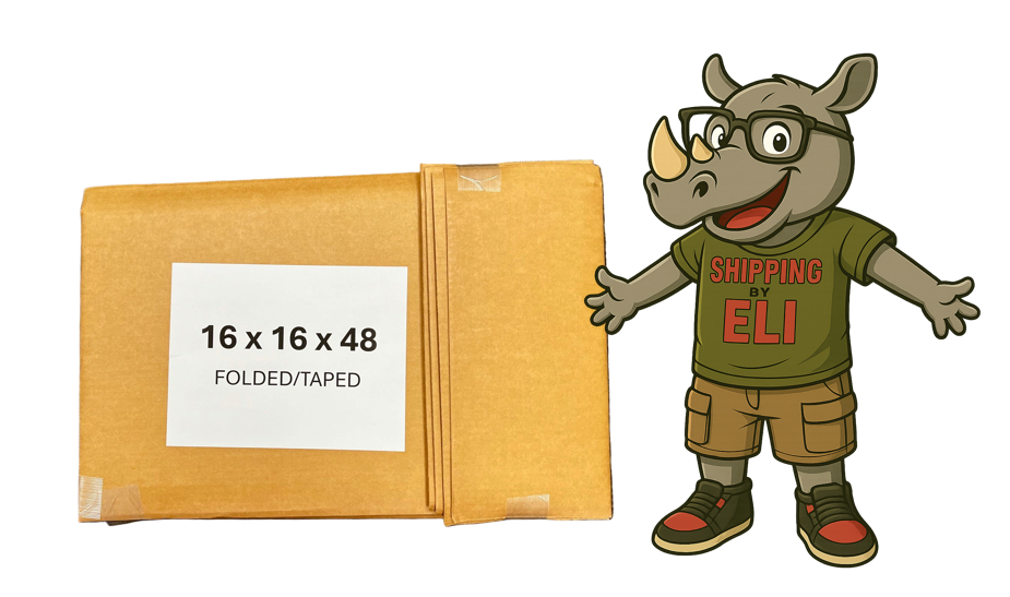 16x16x48 (200 lb strength) | SINGLE CARDBOARD BOX | TALL
