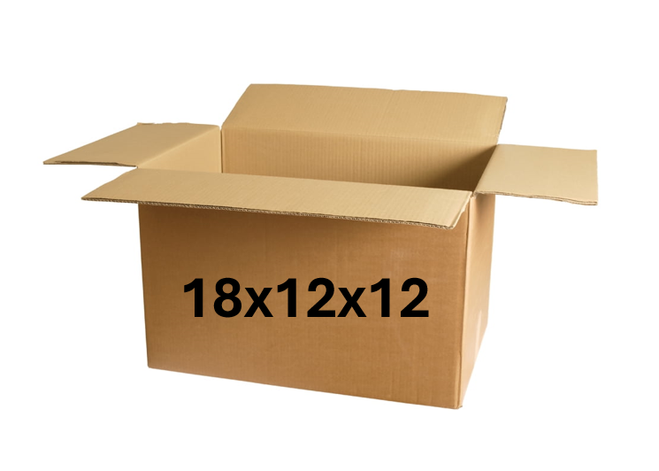 Single Box 18x12x12 (200 lb strength) | SINGLE CARDBOARD BOX – SHIPPING by ELI