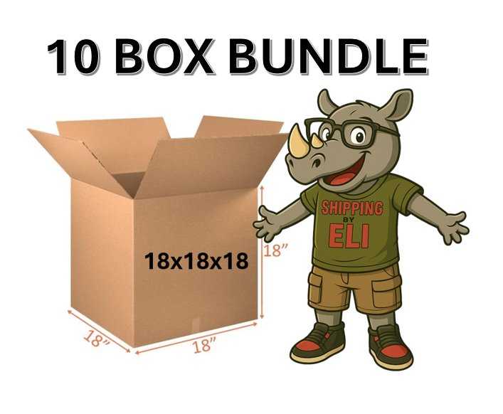 18x18x18 (200 lb strength) | 10 BOX BUNDLE