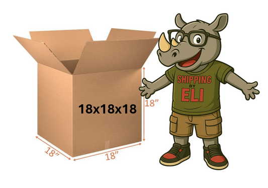 18x18x18 (200 lb strength) | SINGLE CARDBOARD BOX