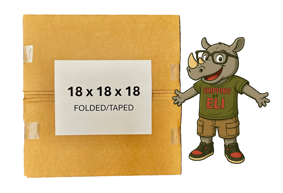18x18x18 (200 lb strength) | SINGLE CARDBOARD BOX