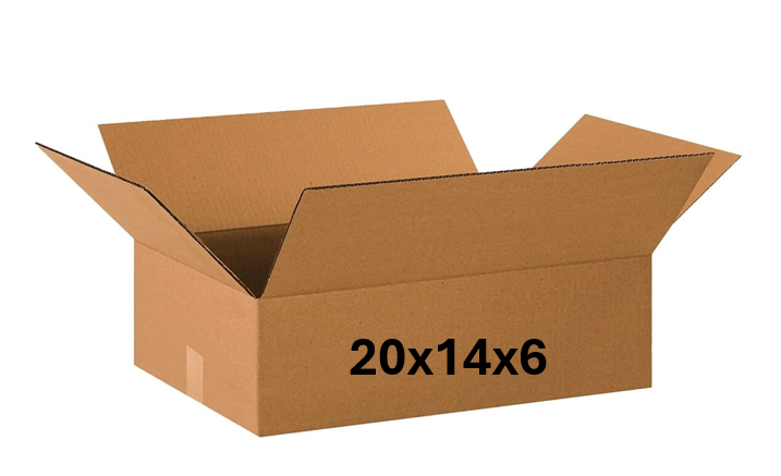20x16x4 (200 lb strength) | SINGLE CARDBOARD BOX